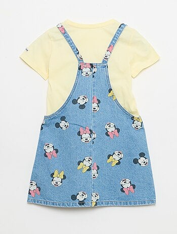 Jardineiras de calças de ganga com folhos