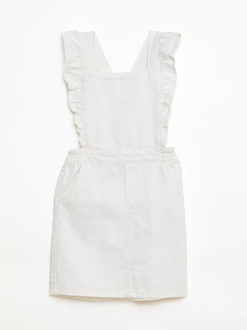 Jardineiras de ganga com folhos - Kiabi