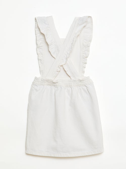 Jardineiras de ganga com folhos - Kiabi