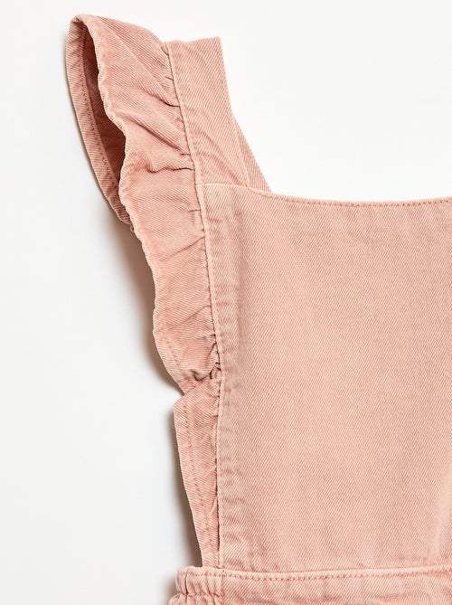 Jardineiras de ganga com folhos - Kiabi