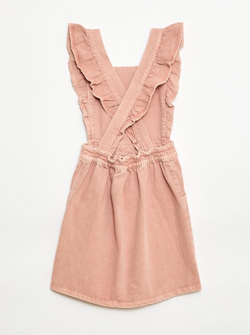 Jardineiras de ganga com folhos - Kiabi