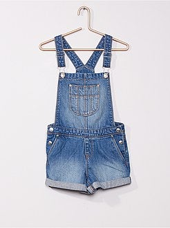 Jardineiras de ganga em puro algodão - Kiabi