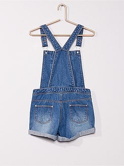 Jardineiras de ganga em puro algodão - Kiabi