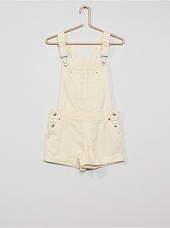 Jardineiras de ganga em puro algodão - Kiabi