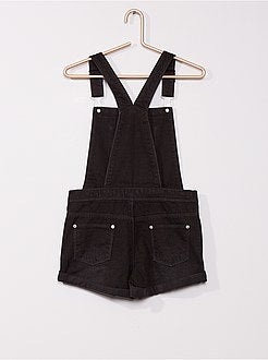 Jardineiras de ganga em puro algodão - Kiabi