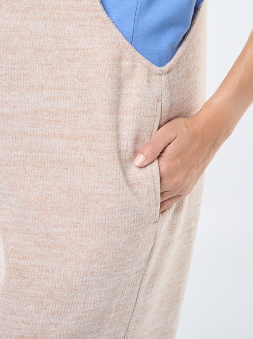 Jardineiras de grávida de bombazina suave - Kiabi