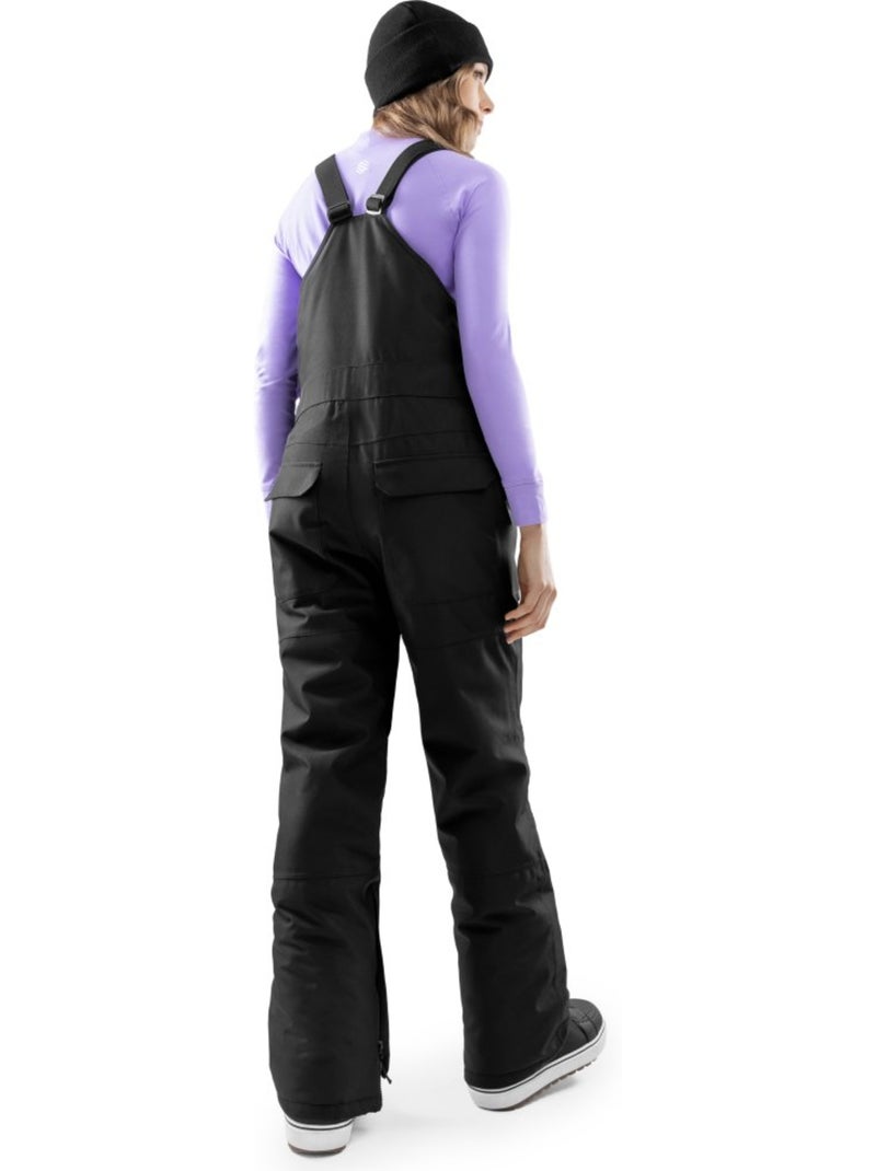 Jardineiras de snowboard para mulher Preto - Kiabi