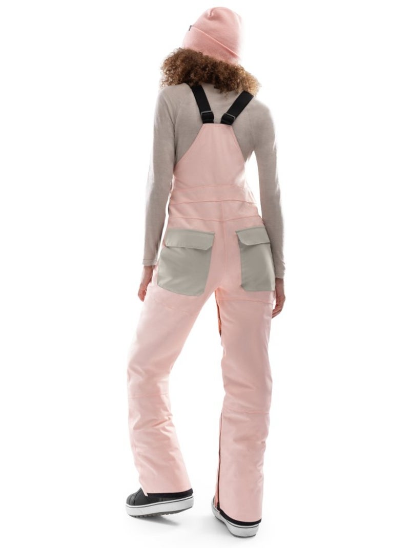 Jardineiras de snowboard para mulher Rosa - Kiabi