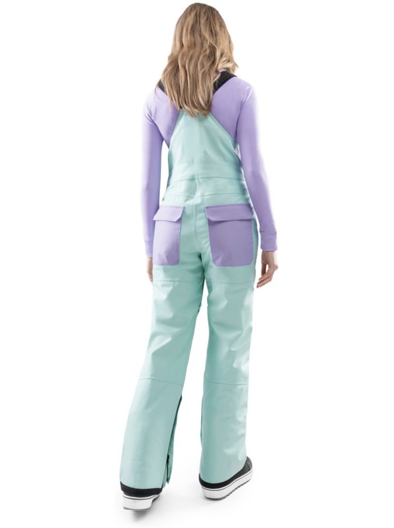Jardineiras de snowboard para mulher Verde - Kiabi