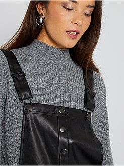 Jardineiras em pele sintética - Kiabi