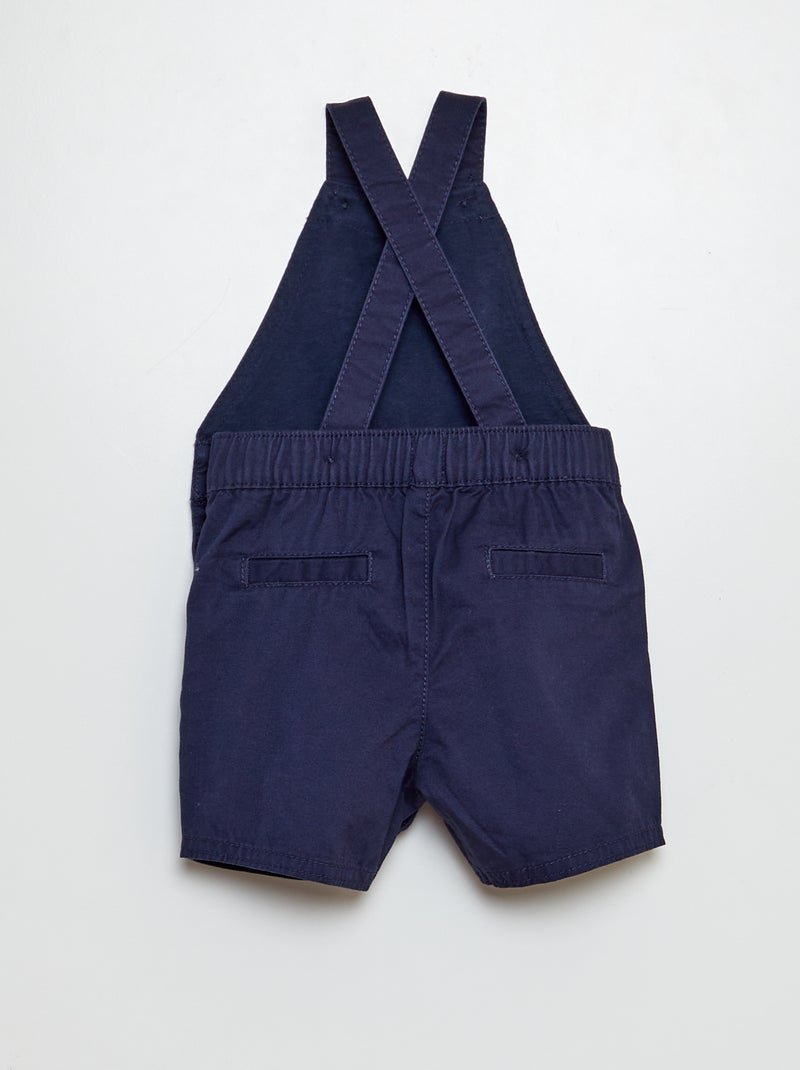 Jardineiras em sarja AZUL - Kiabi