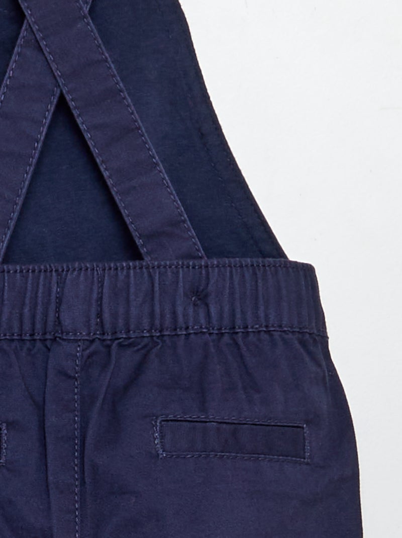 Jardineiras em sarja AZUL - Kiabi