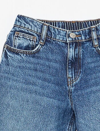 Jean baggy liso 5 bolsos