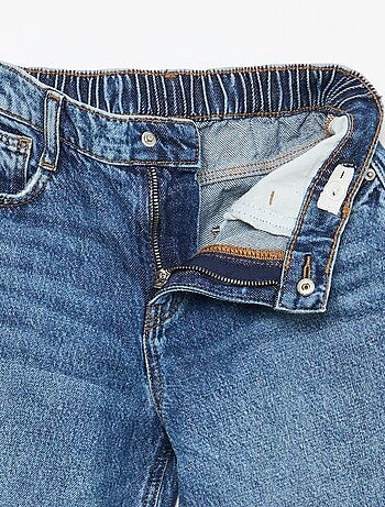 Jean baggy liso 5 bolsos