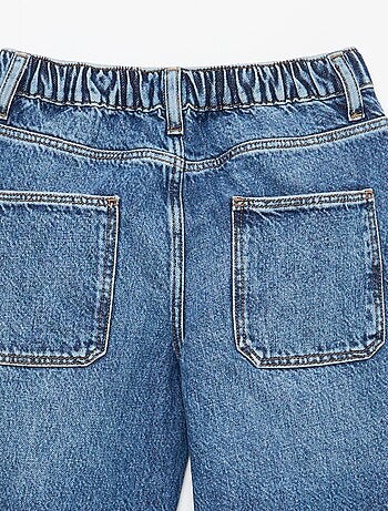 Jean baggy liso 5 bolsos