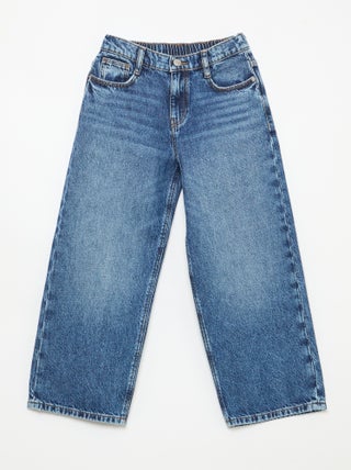 Jean baggy liso 5 bolsos