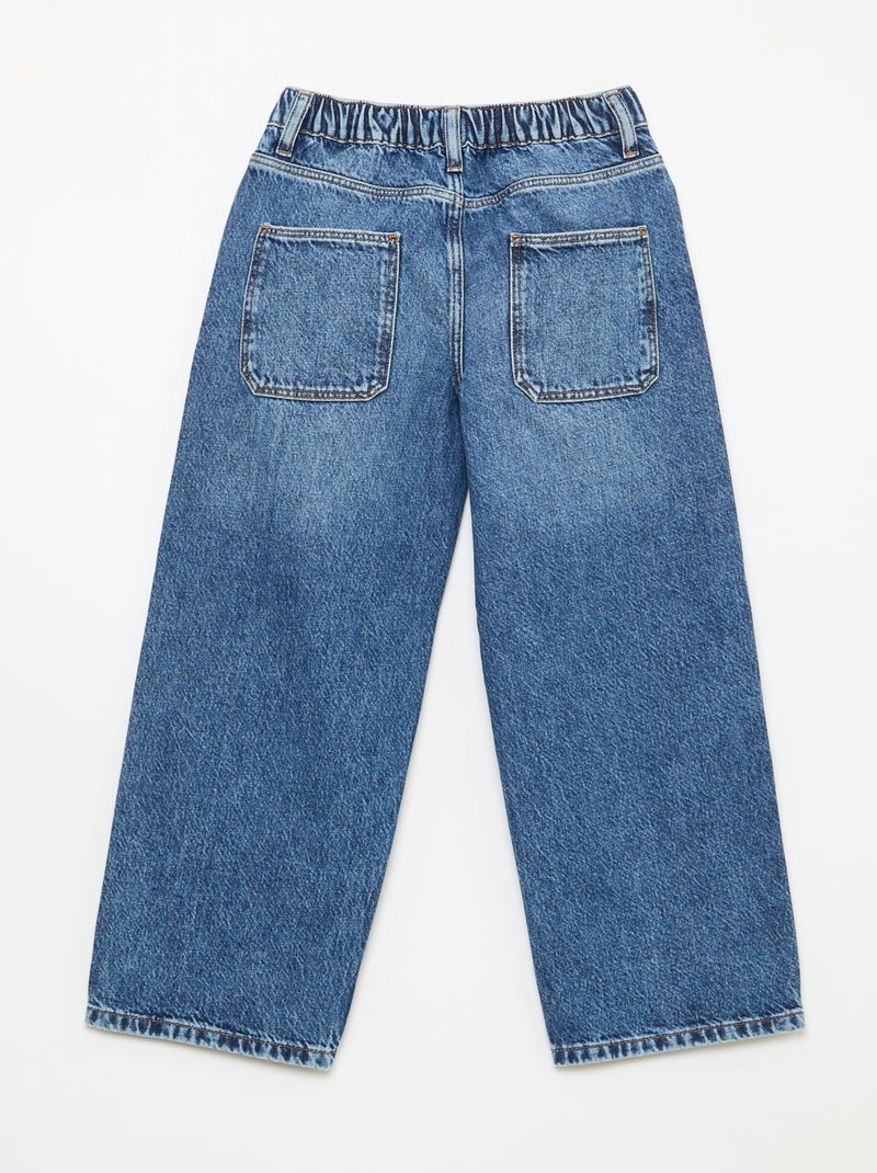 Jean baggy liso 5 bolsos Azul - Kiabi