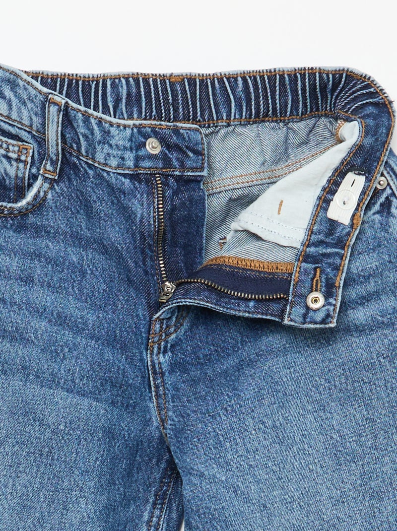 Jean baggy liso 5 bolsos Azul - Kiabi