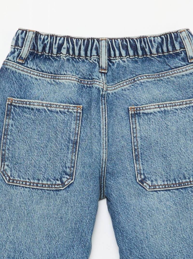 Jean baggy liso 5 bolsos Azul - Kiabi