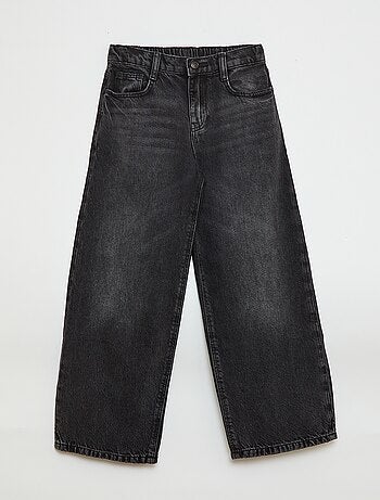 Jean baggy liso 5 bolsos