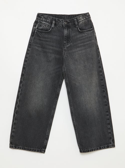 Jean baggy liso 5 bolsos - Kiabi