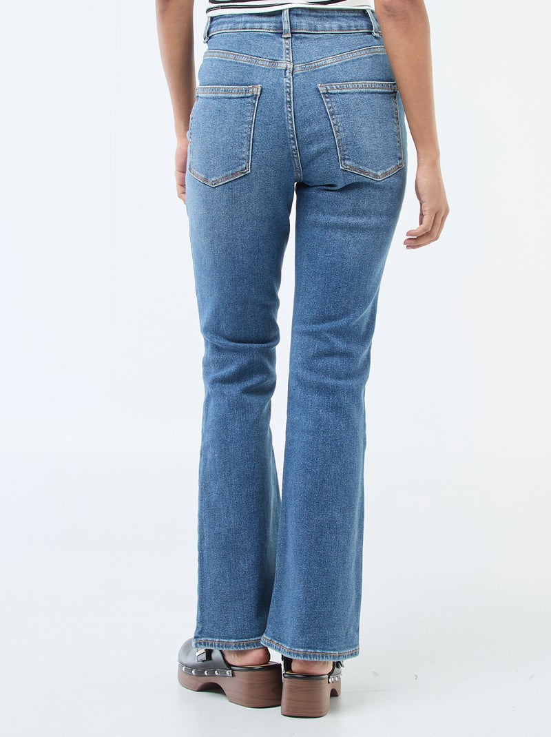 Jean cintura subida corte flare/bootcut - L32 Azul - Kiabi