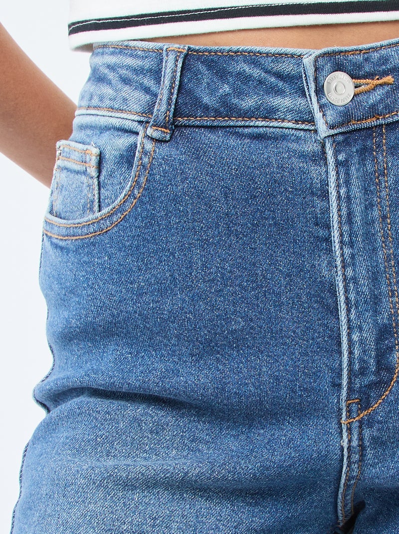 Jean cintura subida corte flare/bootcut - L32 Azul - Kiabi