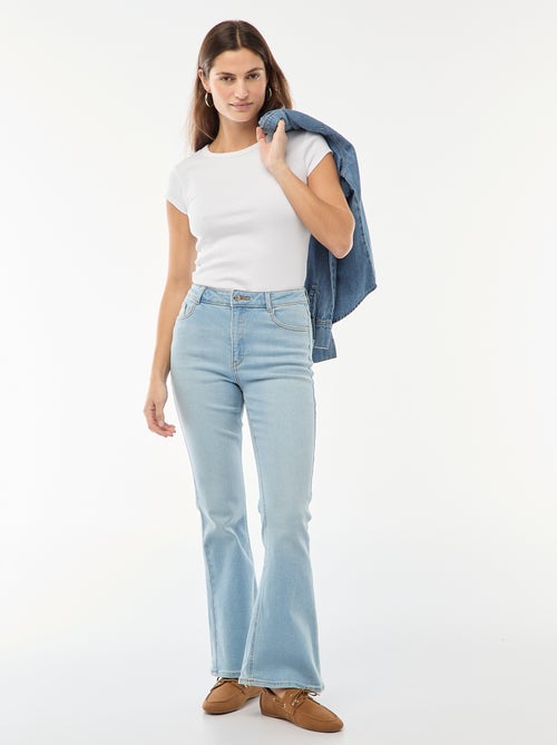 Jean cintura subida corte flare/bootcut - L34 - Kiabi
