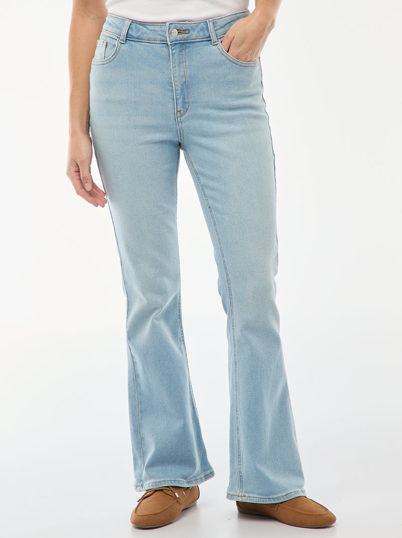 Jean cintura subida corte flare/bootcut - L34 Azul - Kiabi