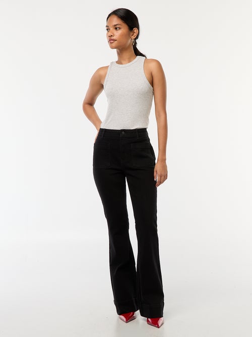 Jean cintura subida corte flare/bootcut - Kiabi