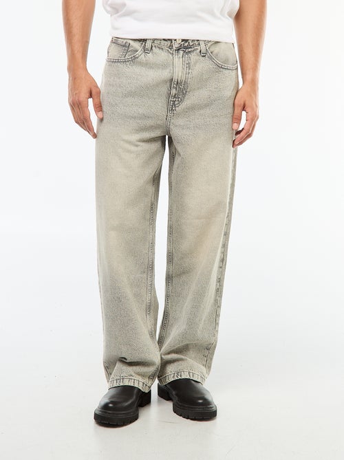 Jean corte largo / wide leg 5 bolsos - Kiabi