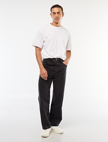 Jean corte largo / wide leg 5 bolsos