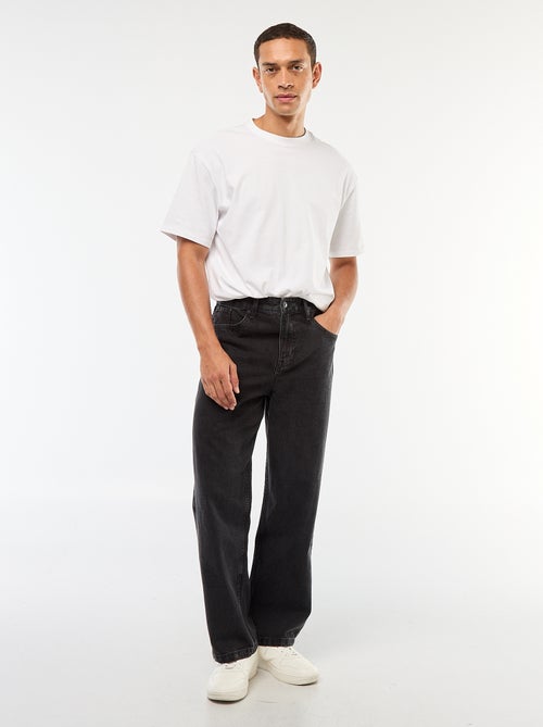 Jean corte largo / wide leg 5 bolsos - Kiabi