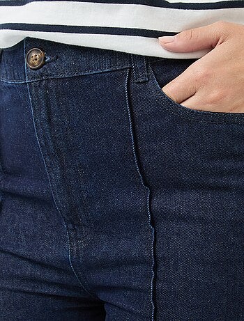 Jean de cintura subida wide leg