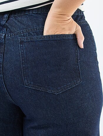 Jean de cintura subida wide leg