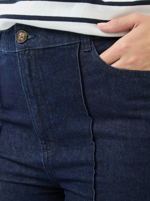 Jean de cintura subida wide leg - Kiabi