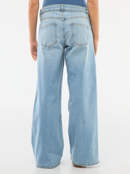 Jean de gravidez wide leg - Kiabi