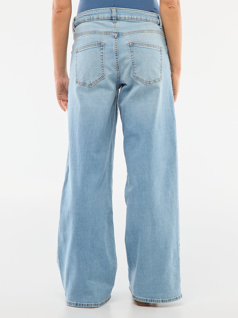 Jean de gravidez wide leg Azul - Kiabi