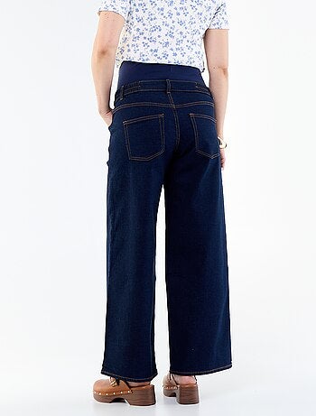Jean de gravidez wide leg