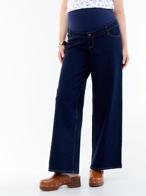 Jean de gravidez wide leg - Kiabi