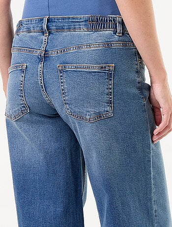 Jean de gravidez wide leg