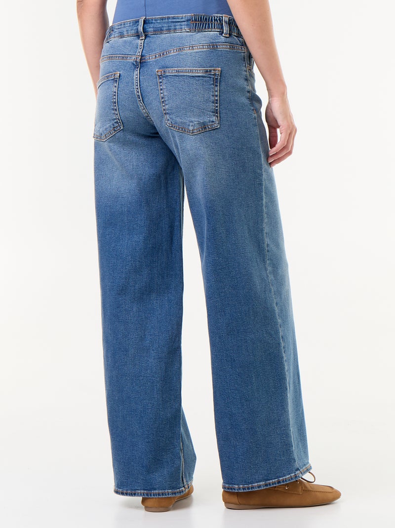 Jean de gravidez wide leg Azul - Kiabi