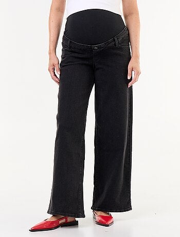 Jean de gravidez wide leg