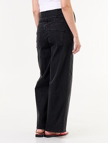 Jean de gravidez wide leg