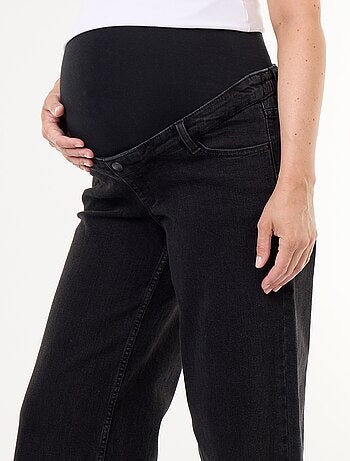 Jean de gravidez wide leg
