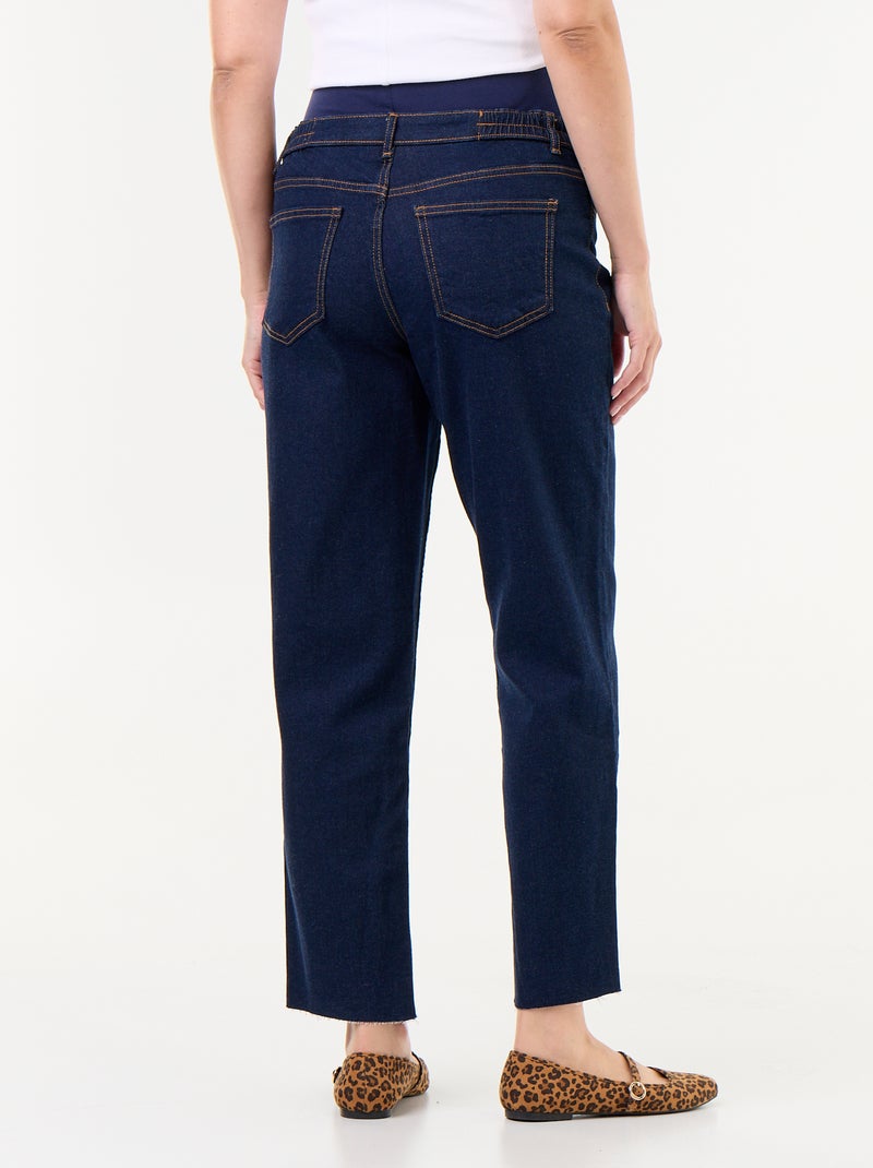 Jean de maternidade corte mom Azul - Kiabi