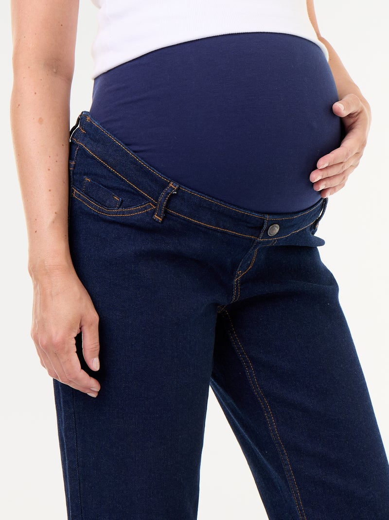 Jean de maternidade corte mom Azul - Kiabi