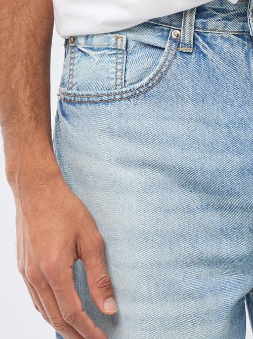 Jean direito / regular fit com 5 bolsos - Kiabi