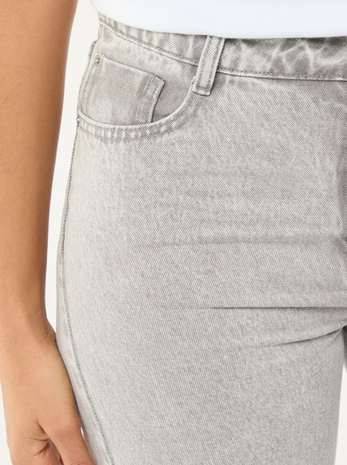 Jean direito regular fit em algodão - L28 - Kiabi