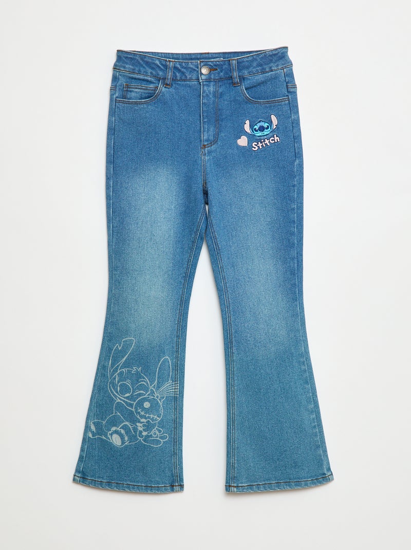 Jean flare 'Stitch' Azul - Kiabi